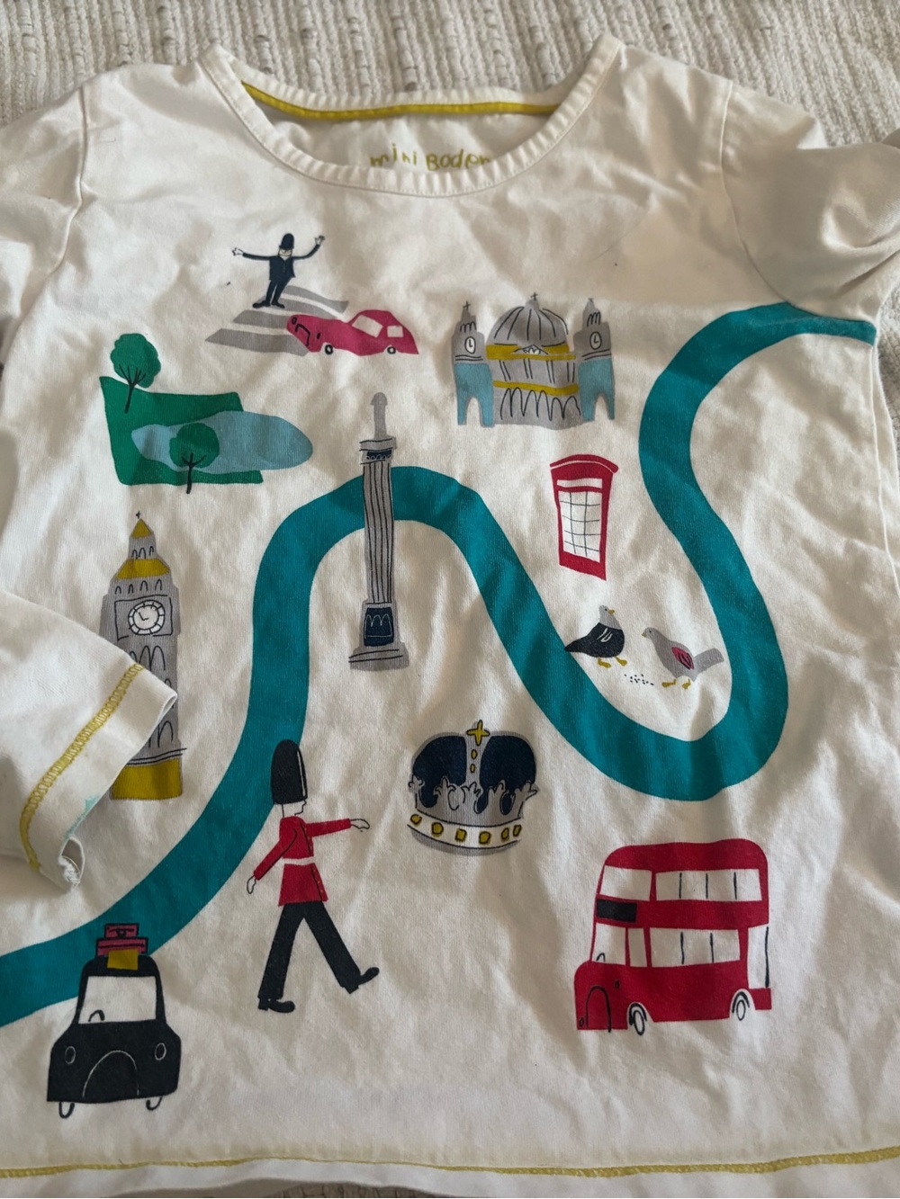 Mini Boden shirt London England 4-5 years PLAY